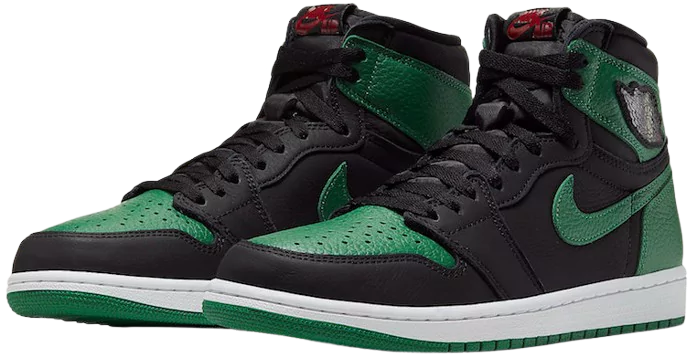 Side View of Jordan 1 Retro High Pine Green